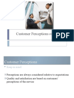 Customer Perceptions of Service