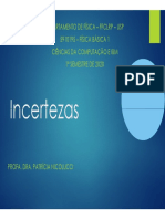 incertezas