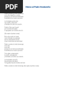 Letra de la Canción Folklórica 
