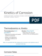 MatE 171 Lec 9 - Kinetics of Corrosion (Corrosion Rates and Electron Double Layer) PDF