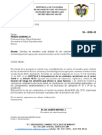 Oficio Pedido de Muestreo de Analisis de Agua Vereda Montebello