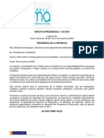 Directiva Presidencia dp011003