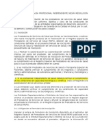 Pasos para La Habilitación PROFESIONAL INDEPENDIENTE SEGÚN RESOLUCION 2003 DE 2014