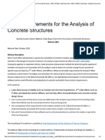 Code Requirements For The Analysis of C.