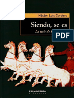 Poema de Praménides, Bilingue,. N. L Cordero. (En) Siendo, Se Es - Biblos