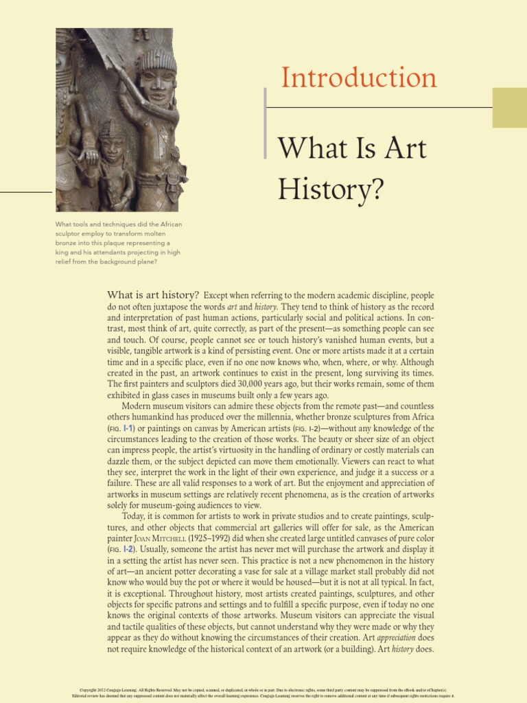 00 Introduction What Is Art History PDF Art History Paintings