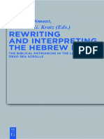 (Beihefte zur Zeitschrift für die alttestamentliche Wissenschaft 439) Devorah Dimant, Reinhard G. Kratz - Rewriting and Interpreting the Hebrew Bible_ The Biblical Patriarchs in the Light of the Dead .pdf