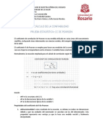 Cálculo correlación Pearson variables