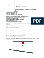 Ejercicios de Equilibrio Mecánico PDF
