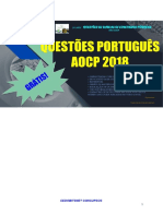 AOCP - Questões PORTUGUÊS