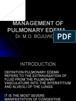 Management of Pulmonary Edema