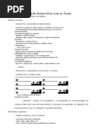 Que se pretende desenvolver com as Áreas