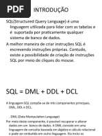 SQL-CAP1 Introdução