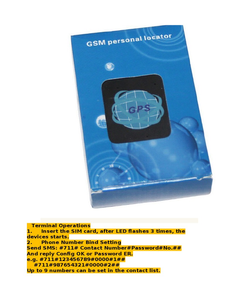 GPS Tracker Setup Guide | PDF | Telecommunications | Mobile Technology