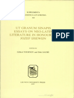 (Supplementa Humanistica Lovaniensia, 12) Gilbert Tournoy - Dirk Sacré - Ut Granum Sinapis - Essays On Neo-Latin Literature in Honour of Jozef IJsewijn (1997, Leuven University Press) PDF