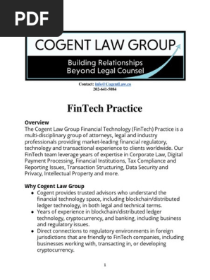 Cogent Fintech Practice Pdf Money Laundering Cryptocurrency