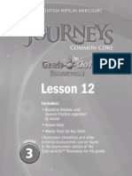Journeys Unit 3 Lesson - 12 PDF