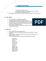 Normalizacion Carga de datos