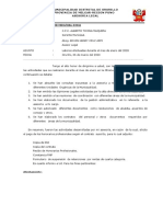 Informe #035-2020 Informe de Actividades Del Mes de Enero 2020