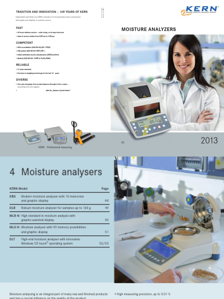 Moisture Analyser PDF Calibration Weight