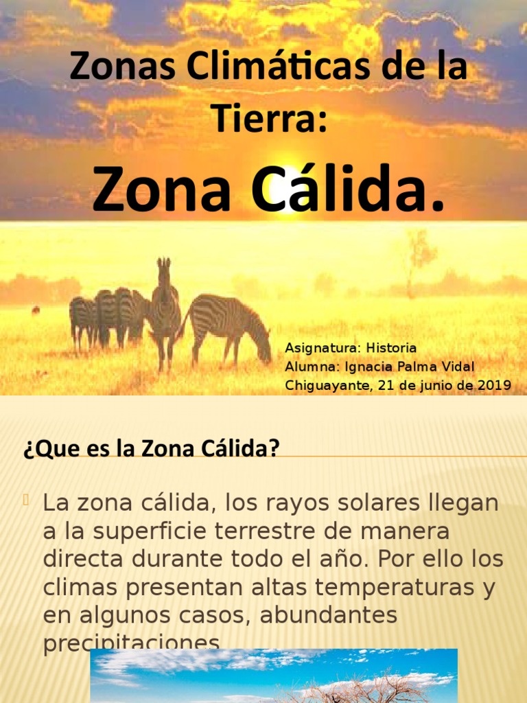 Zonas Climáticas de la Tierra ( zona calida ) | PDF