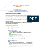 Relaciones Públicas Tema 4 - Modelos de Comunicación Aplicables A Las RRPP