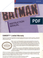 Batman - NES manual