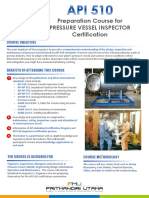 API 510 Preparation Course for Pressure Vessel Inspector Certification