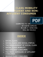 Social Class Mobility and Affluent and Non-Affluent Consumer