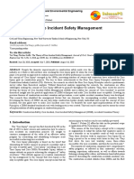 Zero Incident Safety Management Theory for Construction Projects