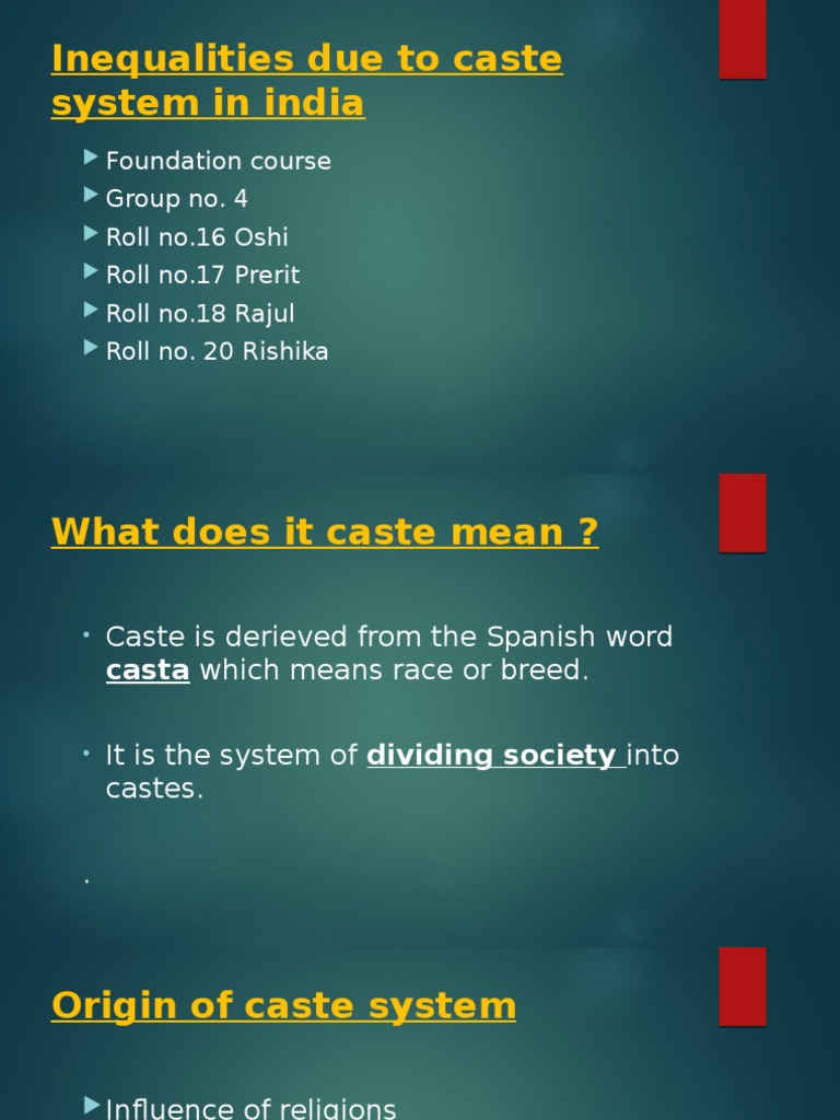 Impacts of Caste System in India | PDF | Religion & Spirituality
