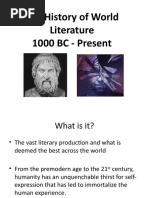 The History of World Literature