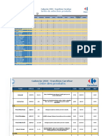 Cadencier Franchise Carrefour 2019 version PDF .xlsx