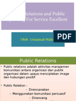 Public Relations and Public Speaking For