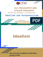 TASK 7 - Idealism and Progressivism