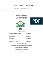 Sistematika Susunan Penelitian Deskriptif Metode Survey