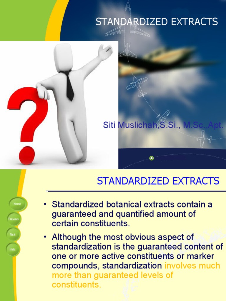 Standardized Botanical Extracts Overview | PDF | Chemical Substances ...