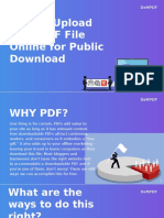 How To Upload Your PDF For Public Download