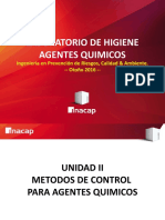 UNIDAD II METODOS DE CONTROL PARA AGENTES QUIMICOS