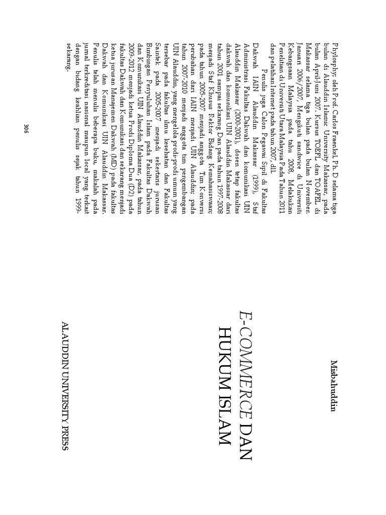 084 Misbahuddin - E-Commerce Dan Hukum Islam - Print PDF | PDF
