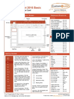 Powerpoint 2016 Basic Quick Reference Eval
