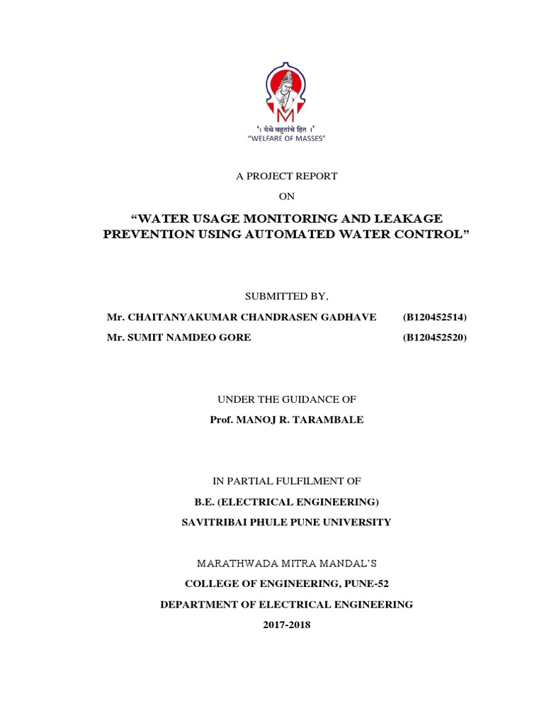 Engineering Students' Water Project | PDF | Water Scarcity | Internet ...