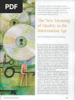 The New Meaning of Quality in the Information Age