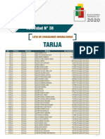 Lista Inhabilitados Tarija EG 2020