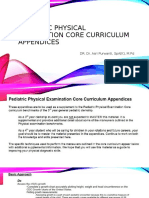 Pediatric Physical Examination Core Curriculum Appendices