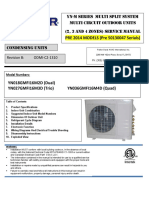 Service Manual For YN-M 16 SEER Inverter Multi Split OUTDOOR Units PRE 2014