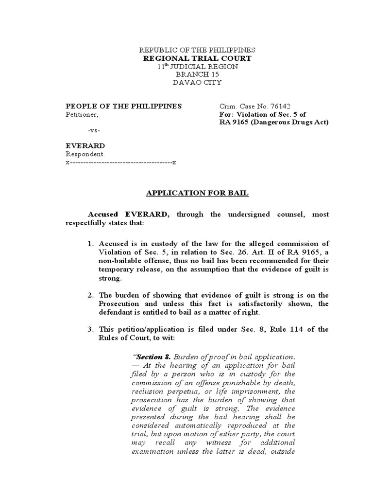 application-for-bail-in-a-violation-of-section-5-of-ra-9165-dangerous