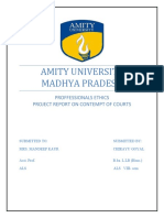 Project Report On Contempt of Courts