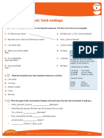Claro1 0102 Grammar Worksheet Verbendings