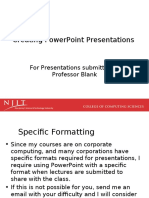 Creating Powerpoint, Rules